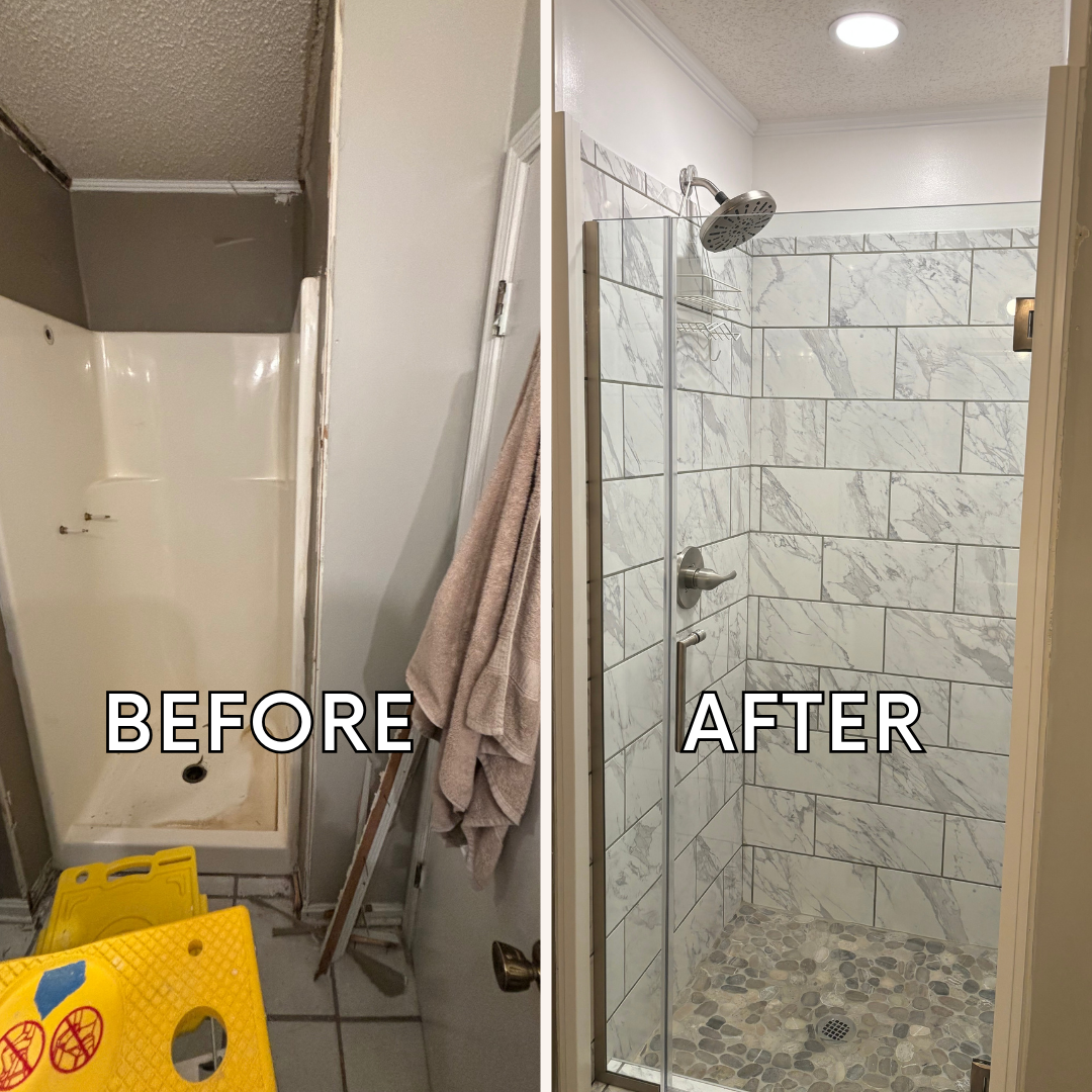 Custom tile shower remodel Tuscaloosa AL